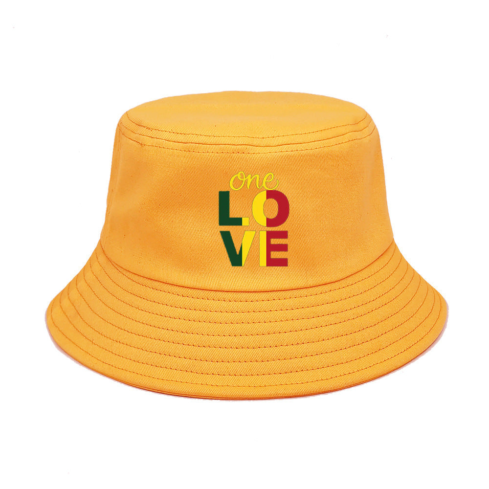Wholesale One Love Printed Bucket Hat ACC-HT-ShunMa005