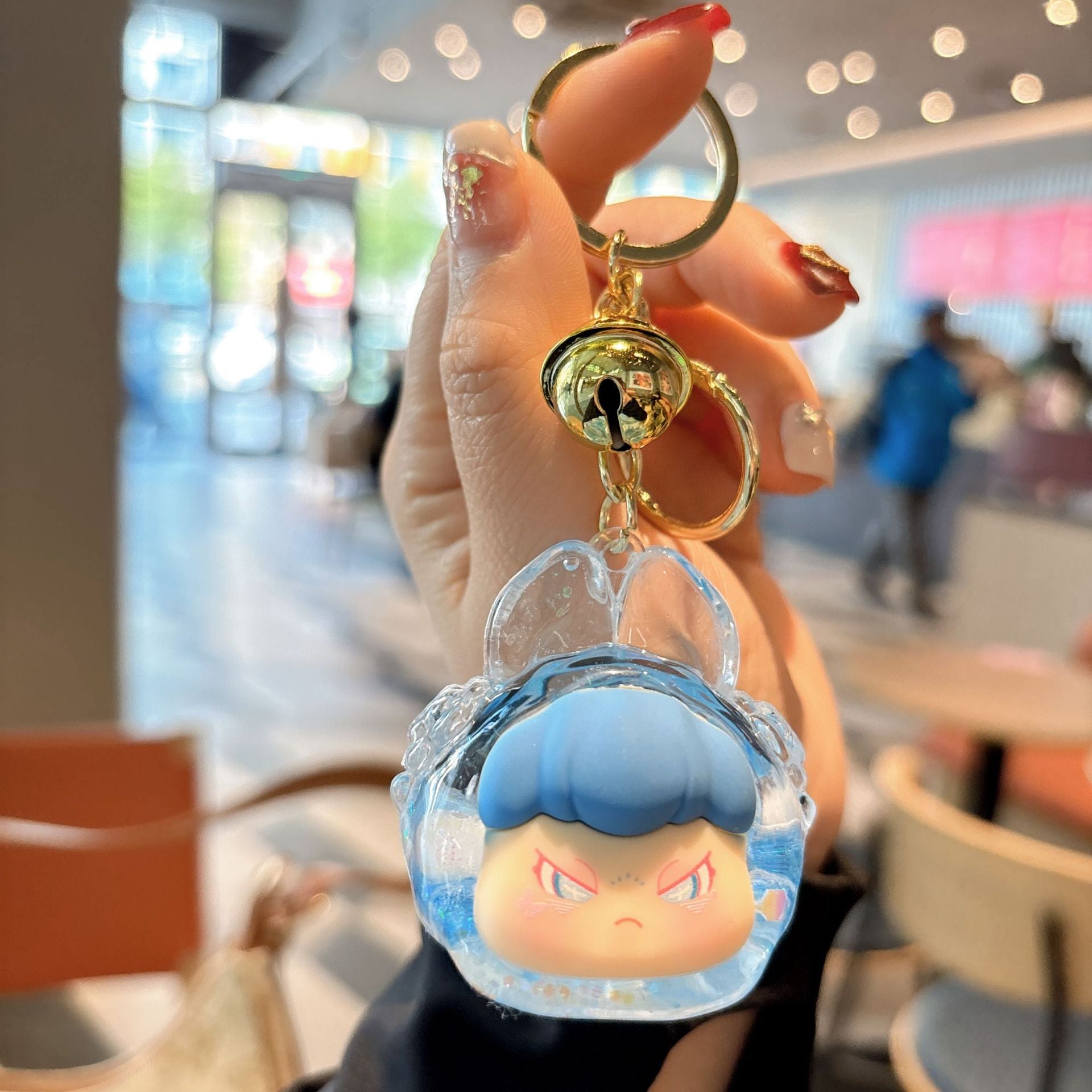 Wholesale Magic Rabbit Flash Acrylic Oil Keychain
