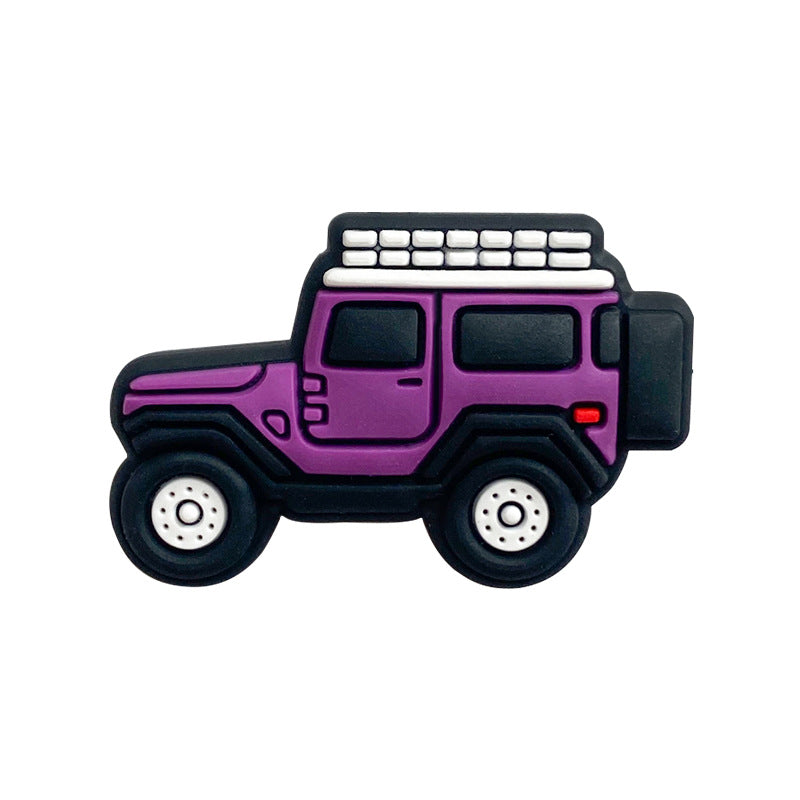 Wholesale 10pcs Cartoon Car Silicone Beads Focal Beads DIY Accessories ACC-BDS-WDX076