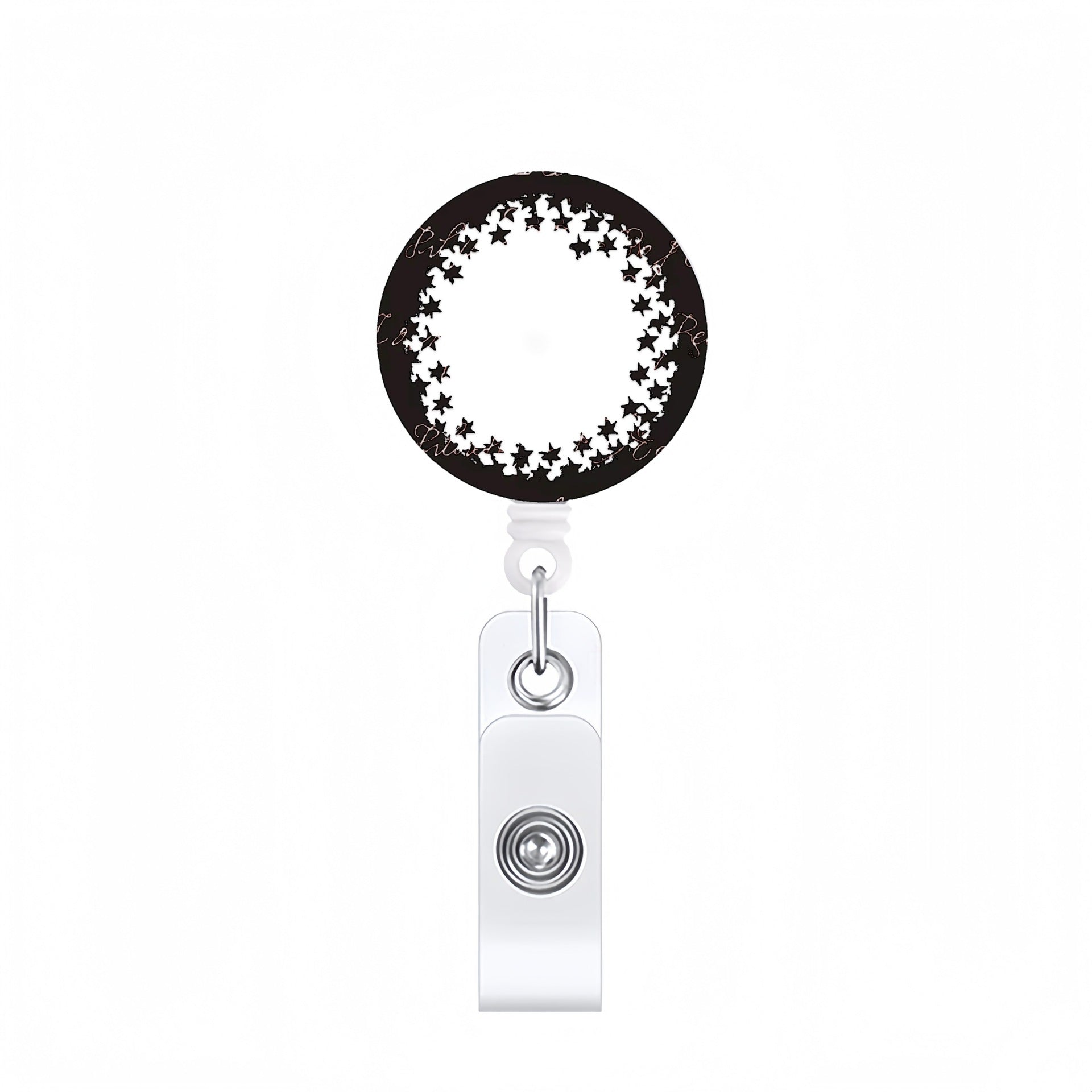 Wholesale Halloween Acrylic Retractable Clip Badge Keychain