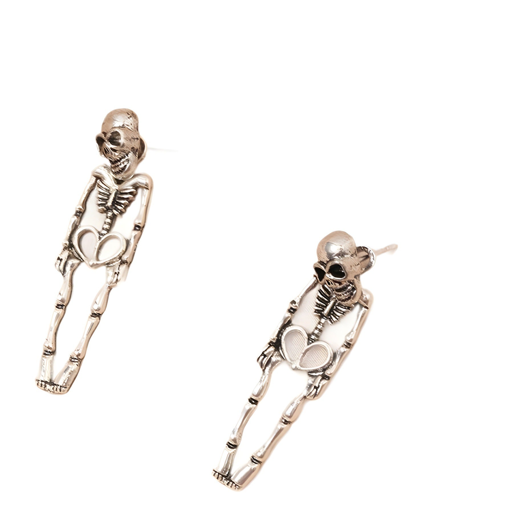Wholesale Exaggerated Punk Halloween Skull Skeleton Alloy  Creative Earrings