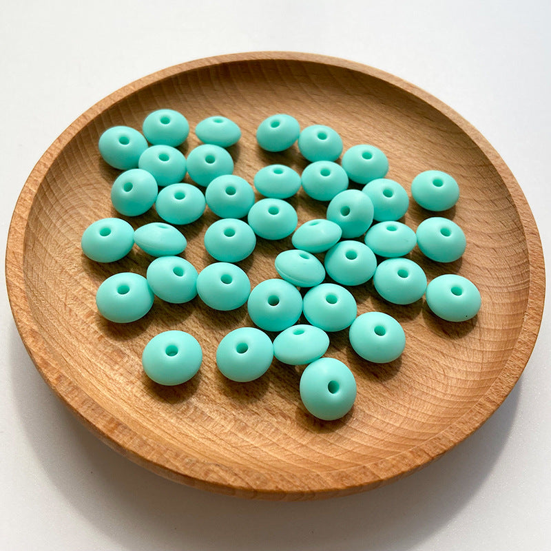 Wholesale 50PCS DIY Abacus Beads Silicone Small Beads 12MM