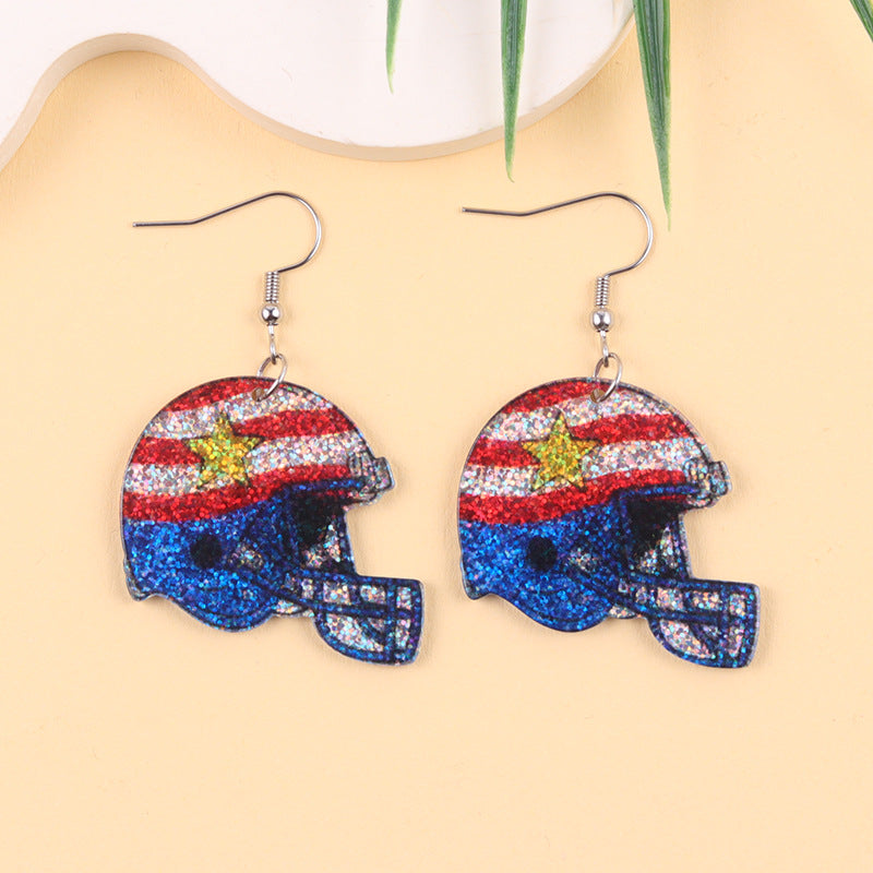 Wholesale World Cup Matches Acrylic Earrings