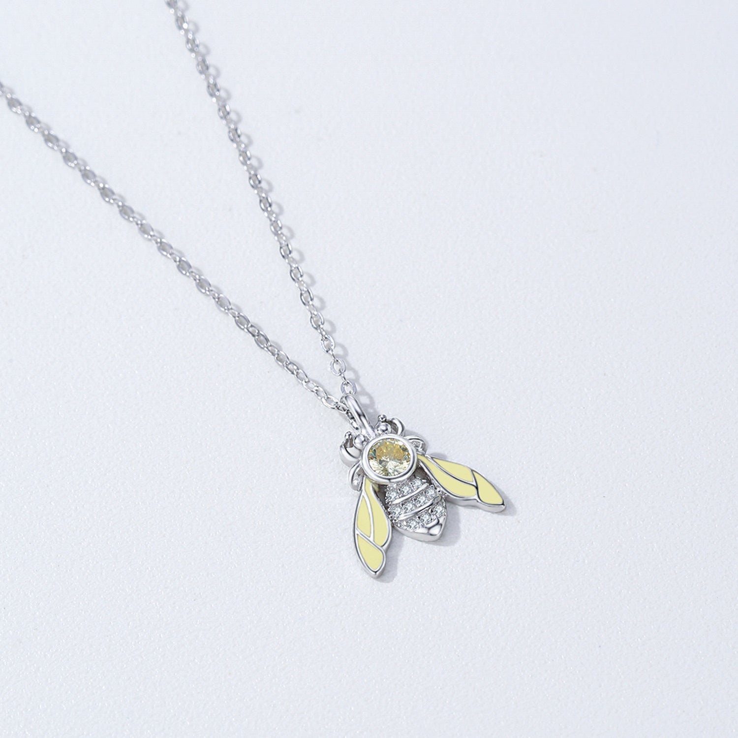 Wholesale sterling silver bee necklace
