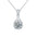 Wholesale Moissanite 925 Sterling Silver Water Drop Necklace