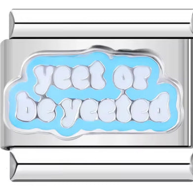 Wholesale Italian Charm Bracelet 9mm DIY BELIEVE English HELLO letter  Creative Stainless Steel Composable Bracelet