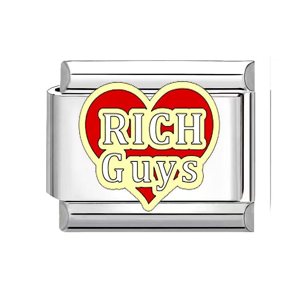 Wholesale Italian Charm Bracelet 9mm DIY Eastern style evil eye  Creative Stainless Steel Composable Bracelet