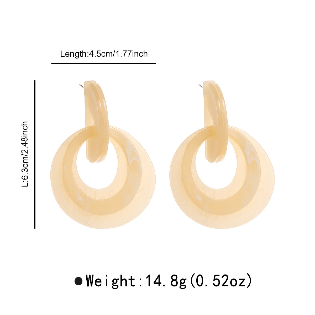 Wholesale retro simple  style all-match temperament trend earrings