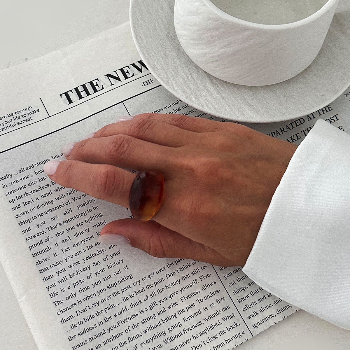 Wholesale Colored transparent resin ring