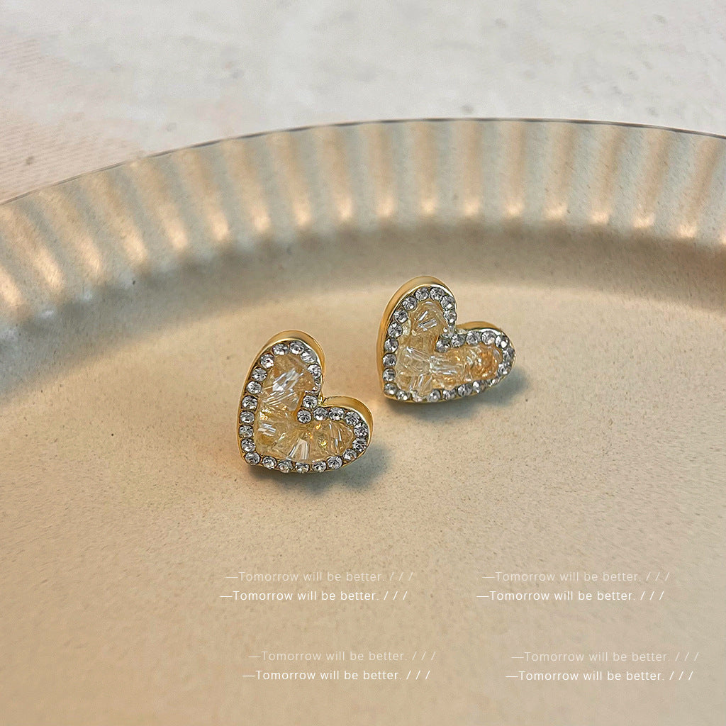 Wholesale Crystal Butterfly Earrings Flower Stud Earrings ACC-ES-Eryu005