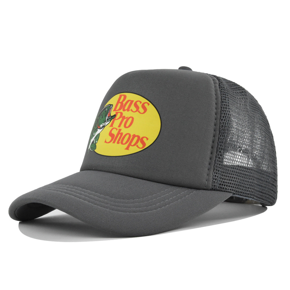 Wholesale Printed fish silk screen cap summer net Hat