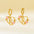 Wholesale Luxury Cut Out Stainless Steel 26 English Letter Earrings