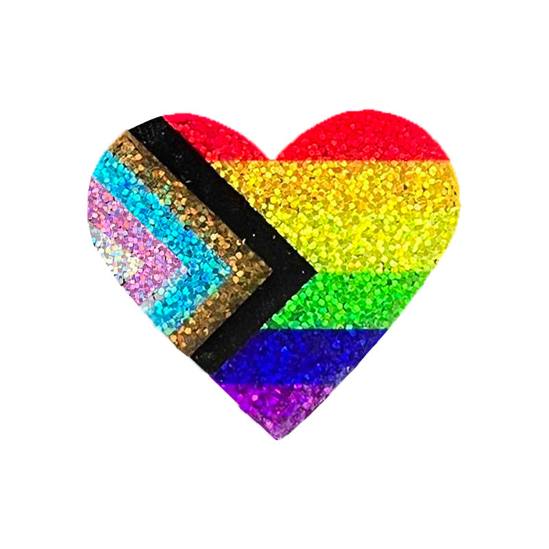 Wholesale  rainbow flag shiny love brooch