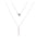 Wholesale Square Diamond Round Double Layer Necklace