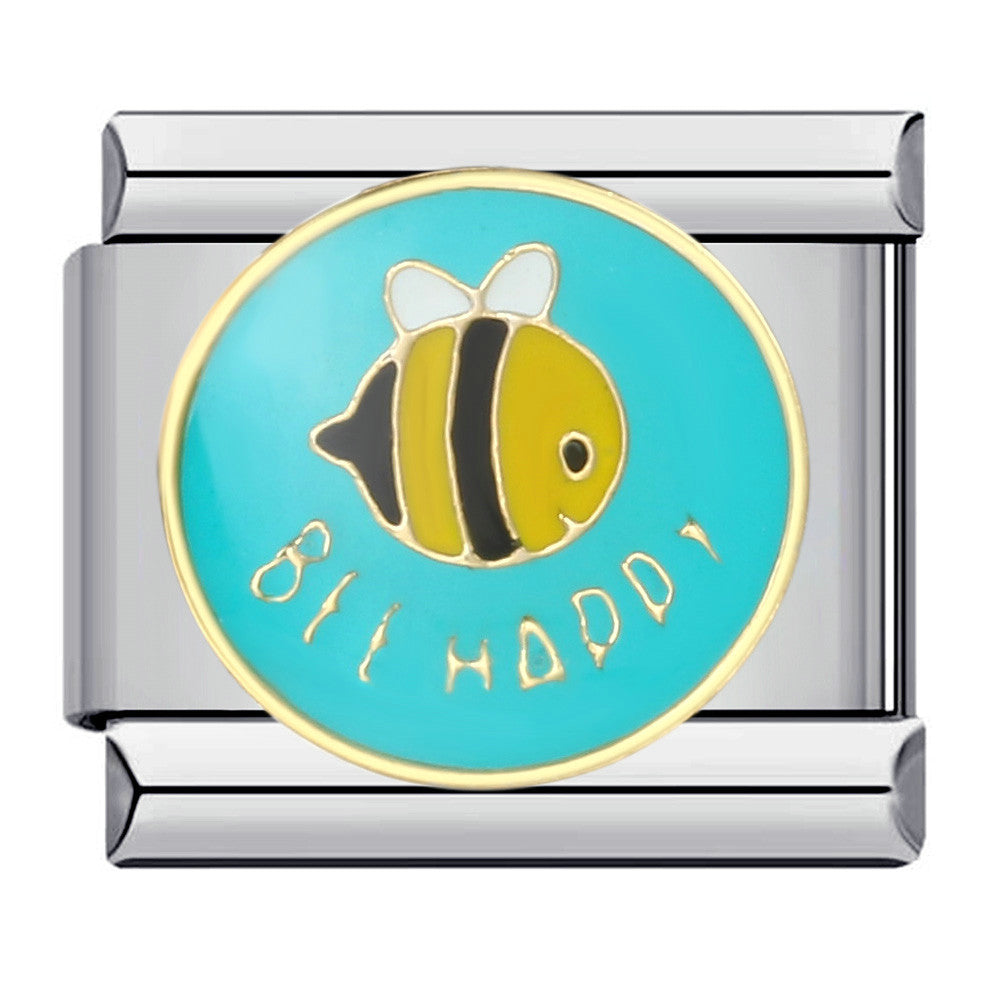 Wholesale Italian Charm Bracelet 9mm DIY Splicing Removable Student Graduation Pattern Stainless Steel Composable Bracelet