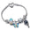Wholesale S925 Sterling Silver Blue Ocean Star Language Star Valentine's Day Bracelet