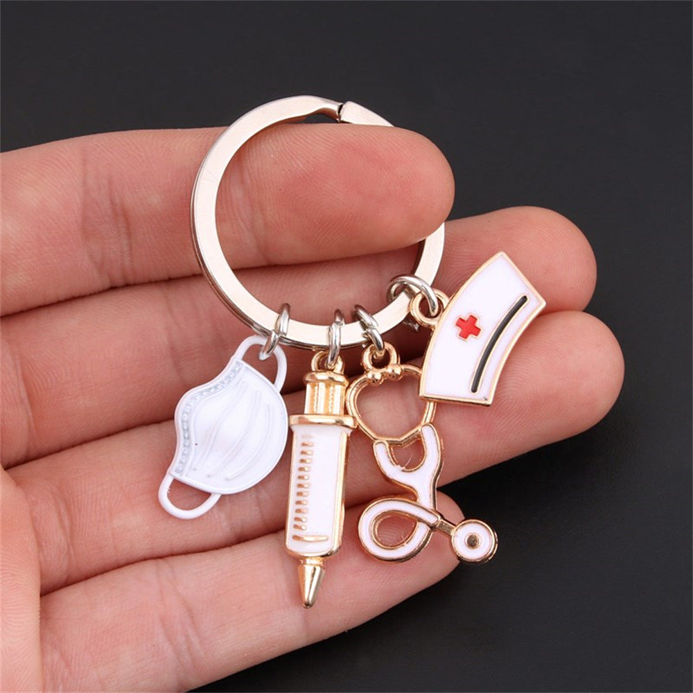 Wholesale Mask Keychain Medical Staff Keychain Nurses Day Keychains ACC-KC-KaWu004