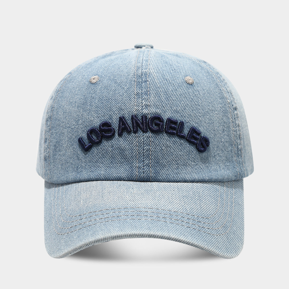 Wholesale  Retro Denim Blue Letter Baseball Cap