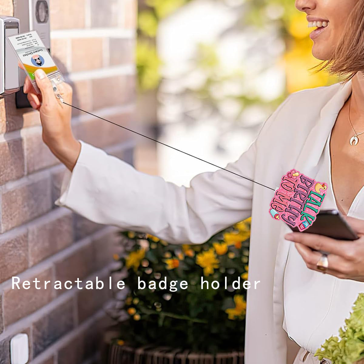 Wholesale retractable easy-open buckle  Badge Reels