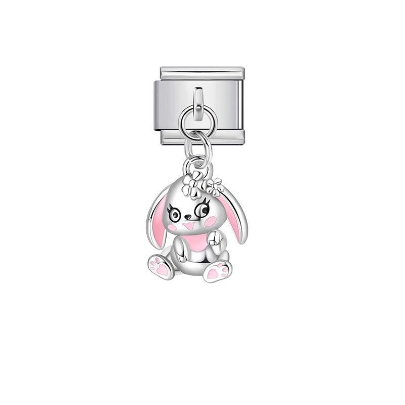 Wholesale Cartoon Stainless Steel DIY Bracelet Charms - Fashion Accessory for Resale