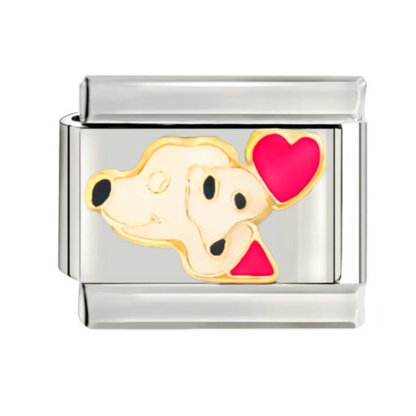 Wholesale 9mm Italian Charm Starter Bracelets DIY square Single Section Creative Stainless Steel Composable Bracelet