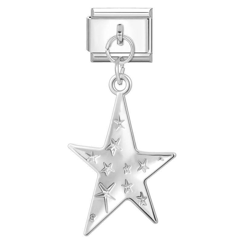 Wholesale Italian steel pendant bracelet module accessories necklace DIY