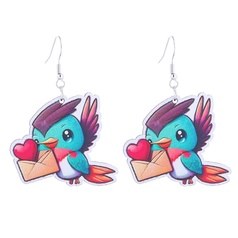 Wholesale College Style Earrings School Graduation Season Creative Earrings