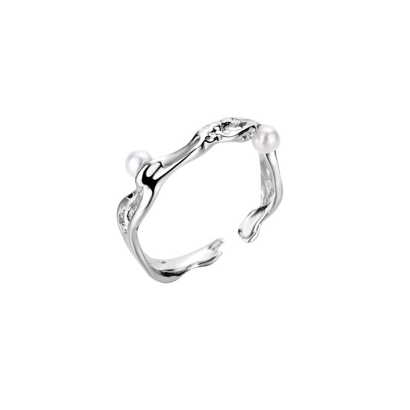 Wholesale  Sterling Silver Hollow Broken Ring