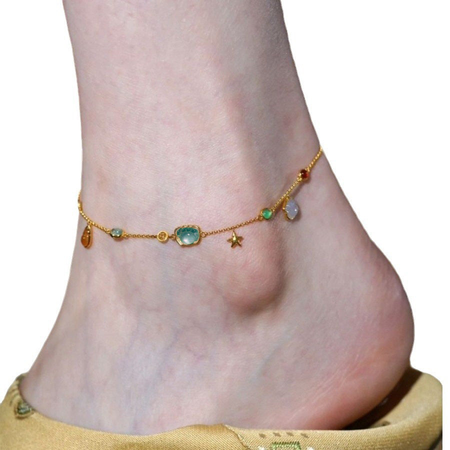 Wholesale Summer Crab Duck Conch Starfish Shell Anklet