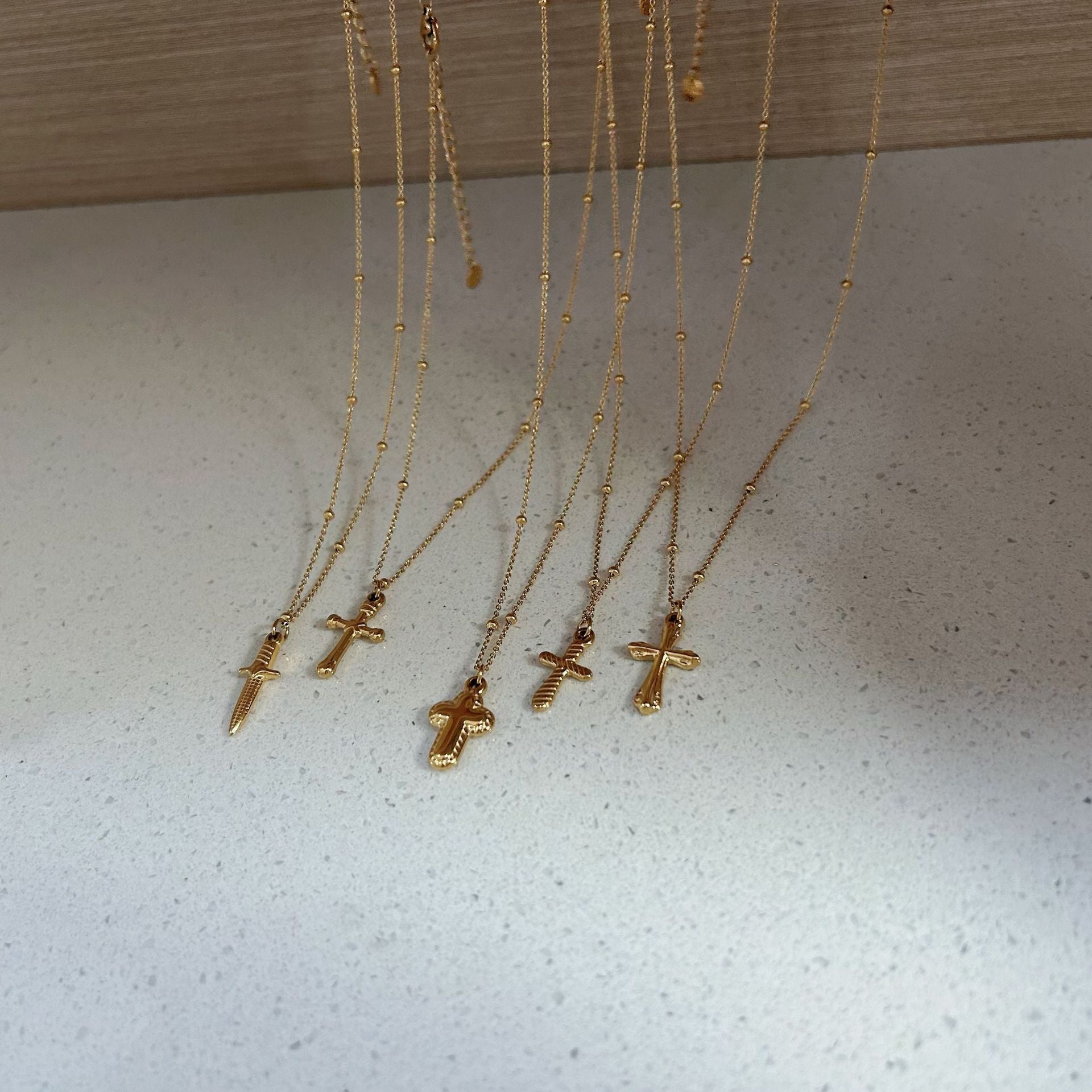 Wholesale  retro cross stainless steel pendant necklace