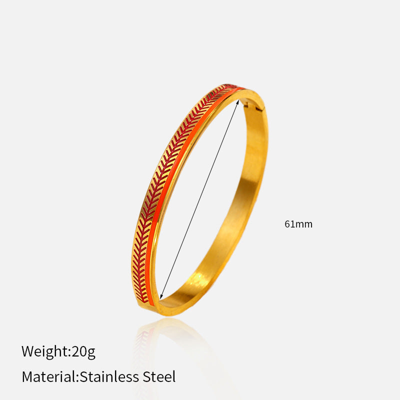 Wholesale electroplated stainless steel bracelet