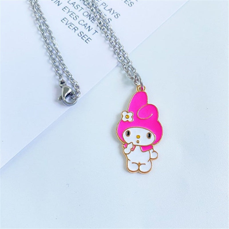 Wholesale Cartoon Cute Small Fresh Doll Alloy Necklace ACCVIP-NE-Hany001