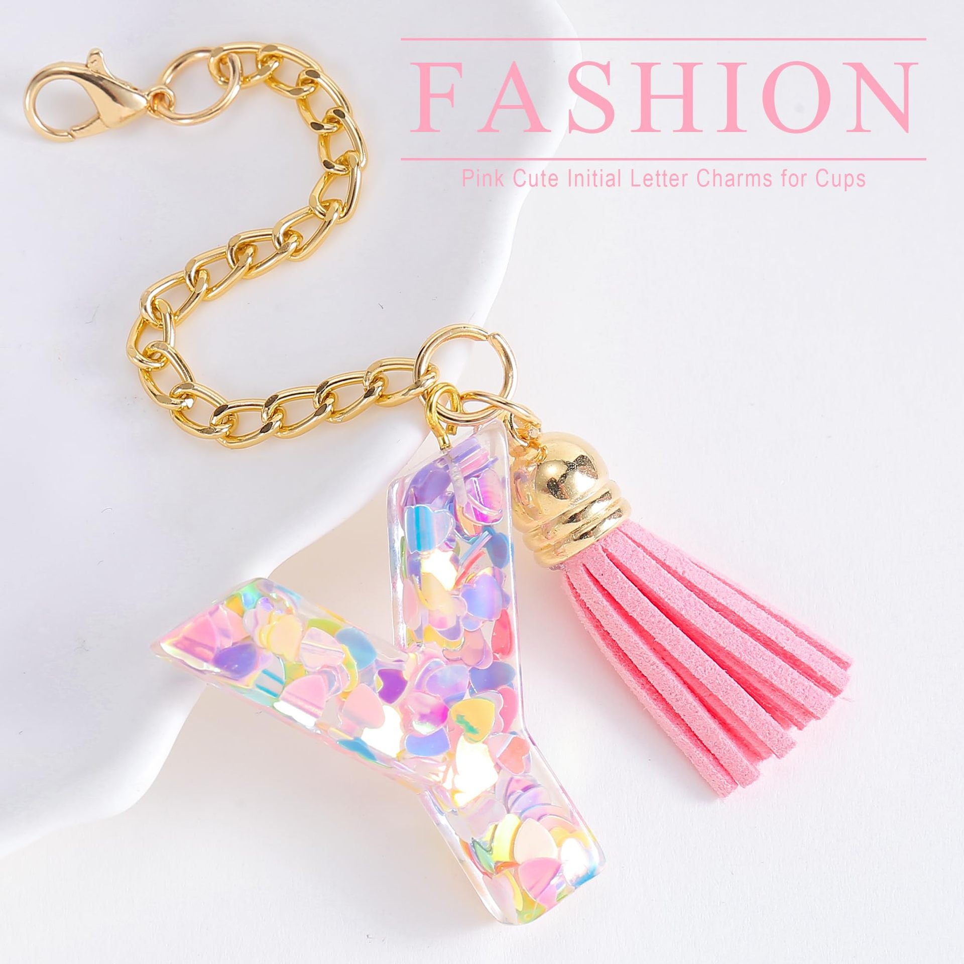 Wholesale Cartoon 26 Letters Resin Hanging Chain Cup Accessories Chain ACC-CA-Jiay001