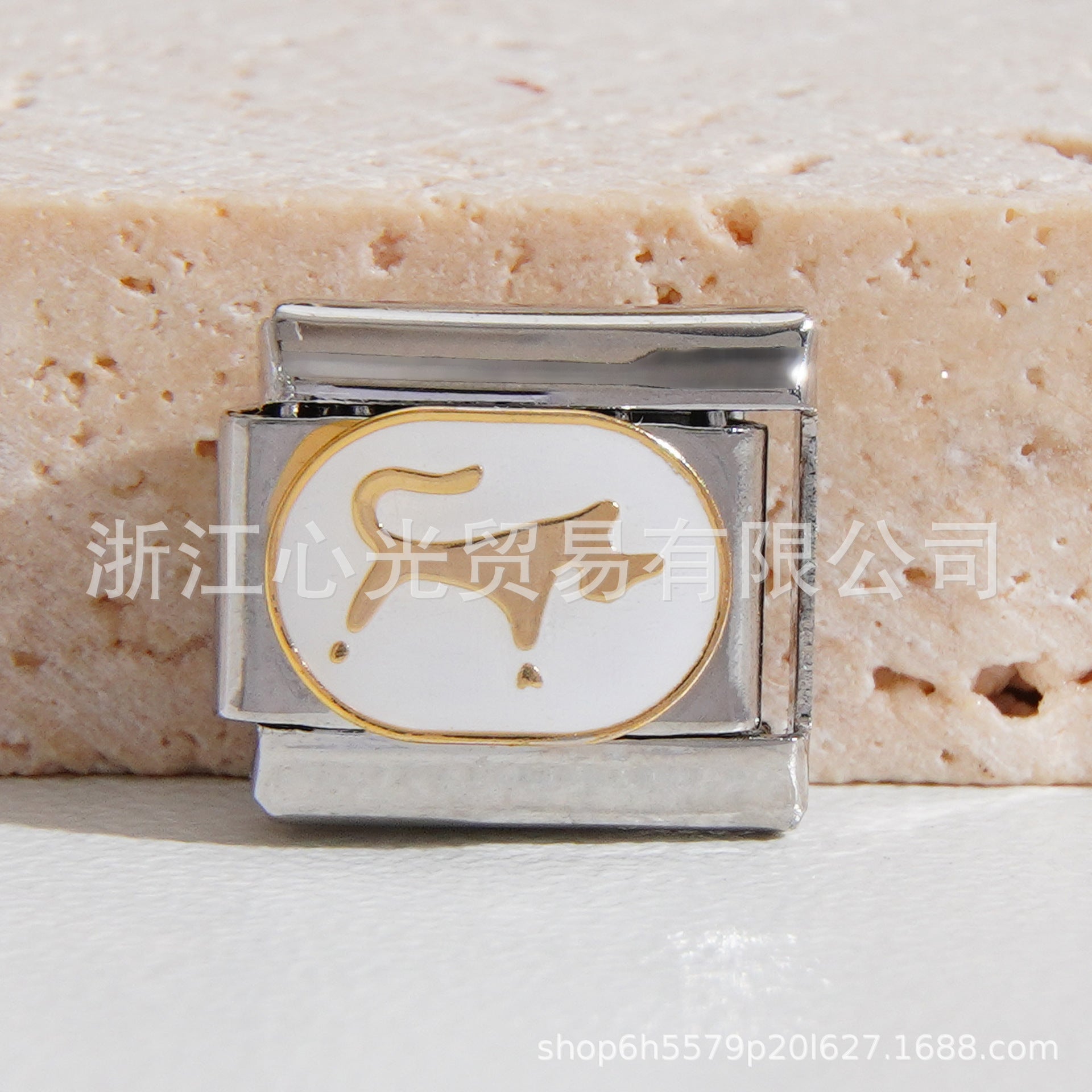 Wholesale 10pcs Italian Charm Bracelet 9mm DIY Splicing Constellation Series Stainless Steel Composable Bracelet