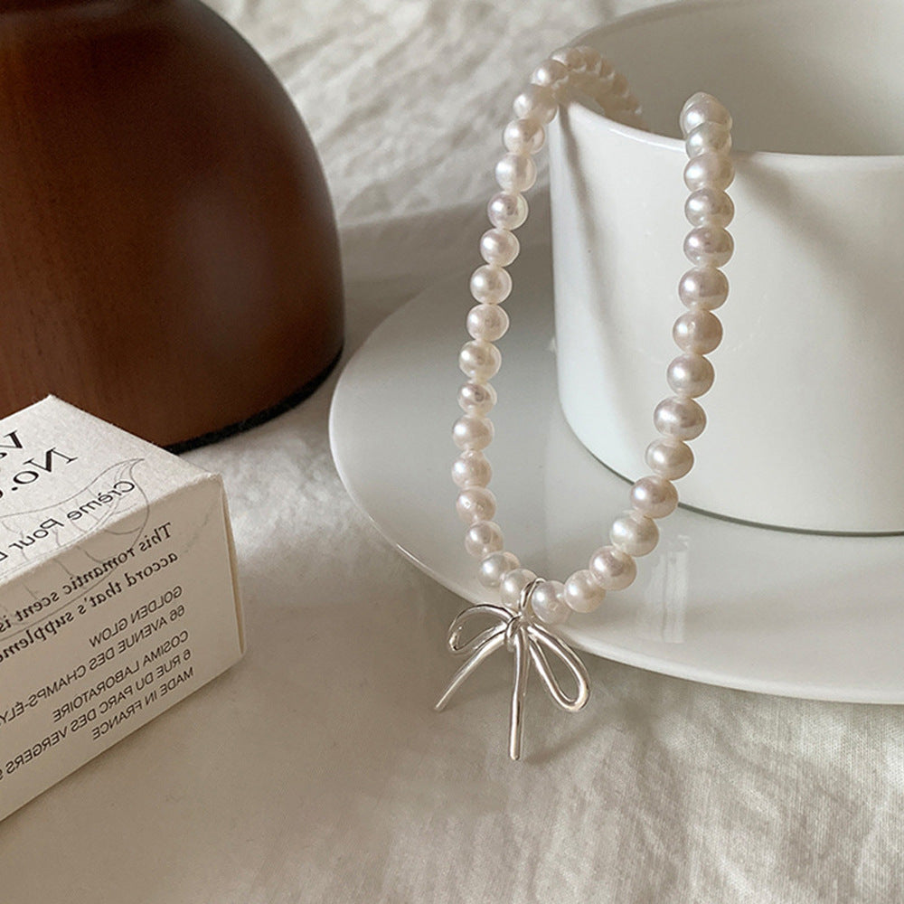 Wholesale  pearl necklace jewelry  light luxury light luxury niche design necklace