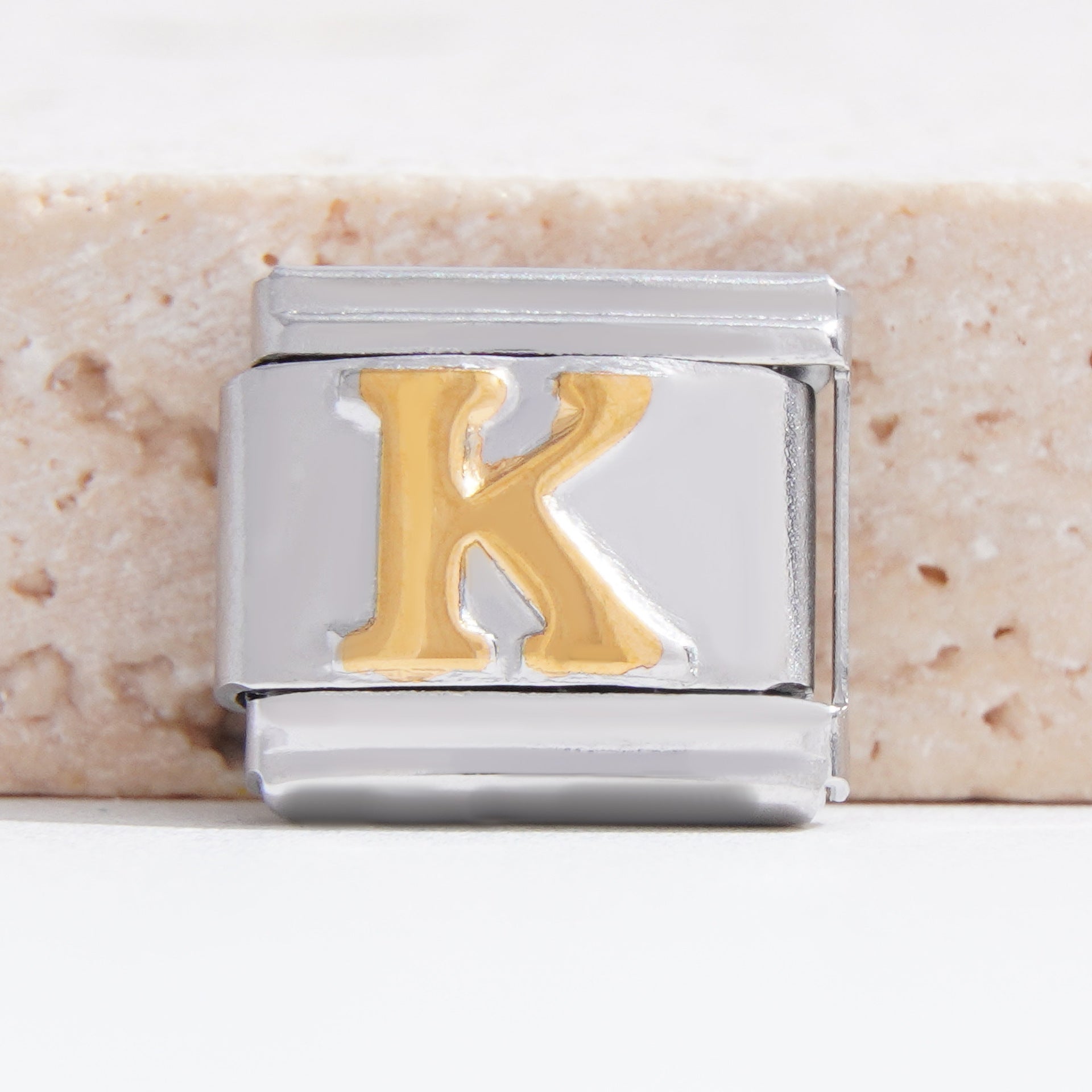 Wholesale Italian Charm Bracelet 9mm DIY Splicing English Alphabet Series Stainless Steel Composable Bracelet