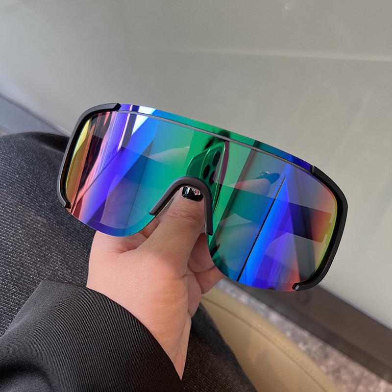 Wholesale Trendy Frameless Windproof Cycling Sunglasses UV400 Fashion Accessory Gift for Men