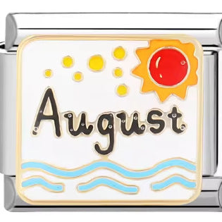 Wholesale 10pcs Italian Charm Bracelet 9mm DIY Splicing Removable Month Stainless Steel Composable Bracelet