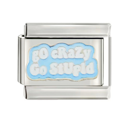 Wholesale 9mm Italian Charm Starter Bracelets DIY square Single Section Creative Stainless Steel Composable Bracelet