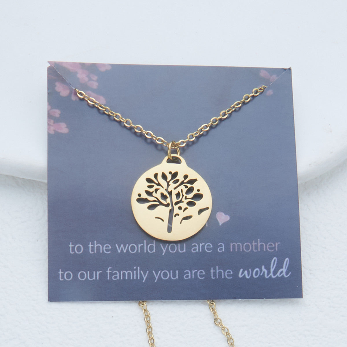 Wholesale Stainless Steel Tree of Life Necklace