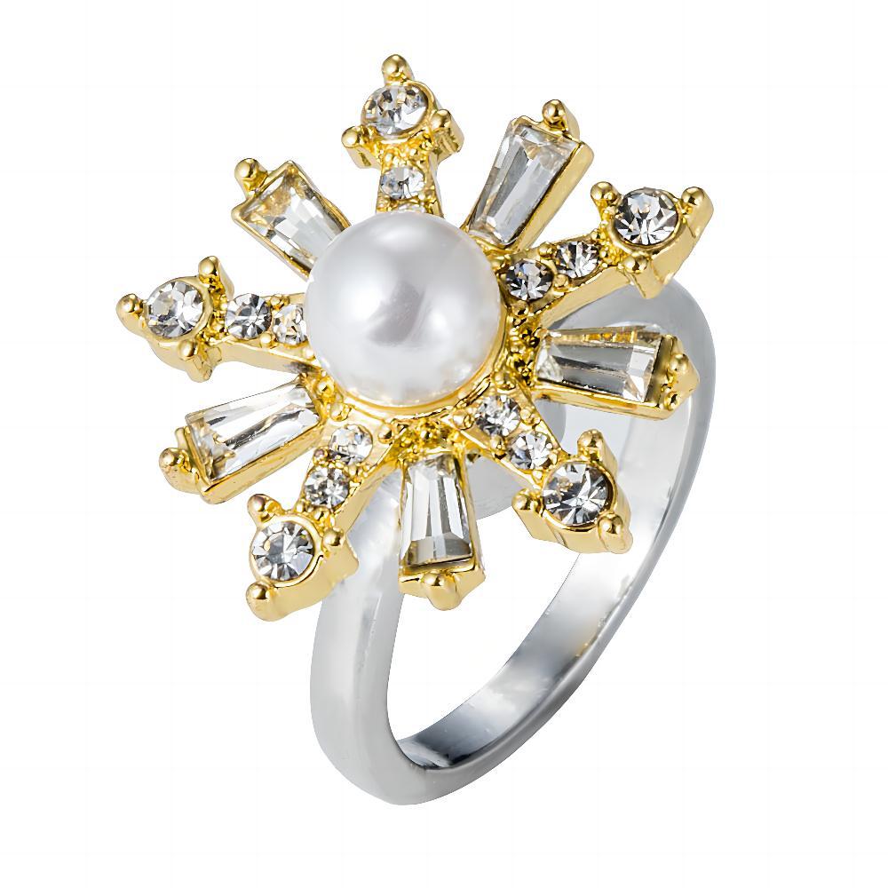 Wholesale  snowflake fashion rotating ring