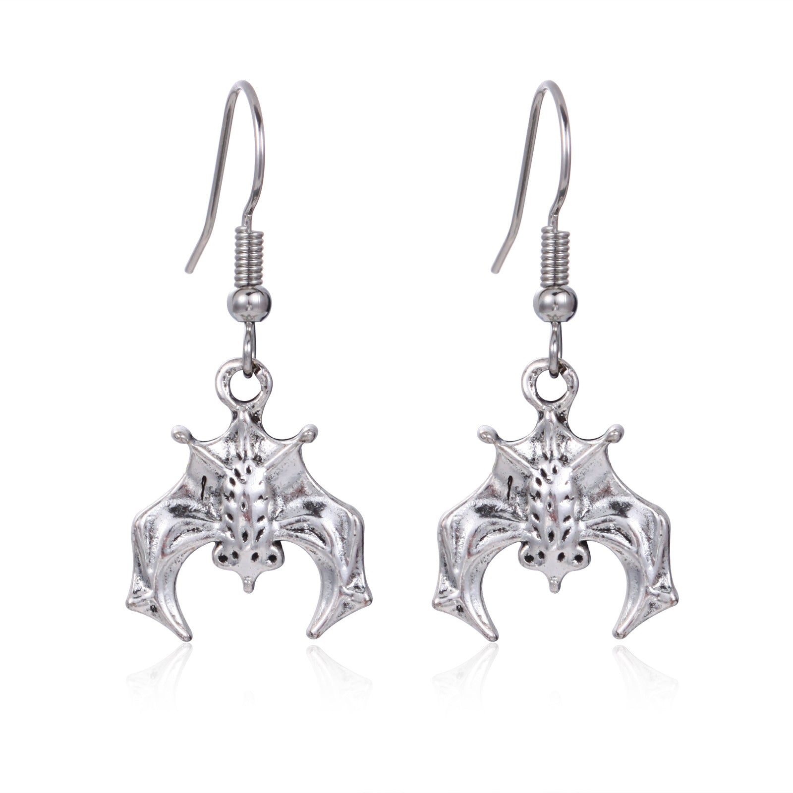 Wholesale  Diamond-Encrusted Zinc Alloy Cat Pumpkin  Web Skull Earrings