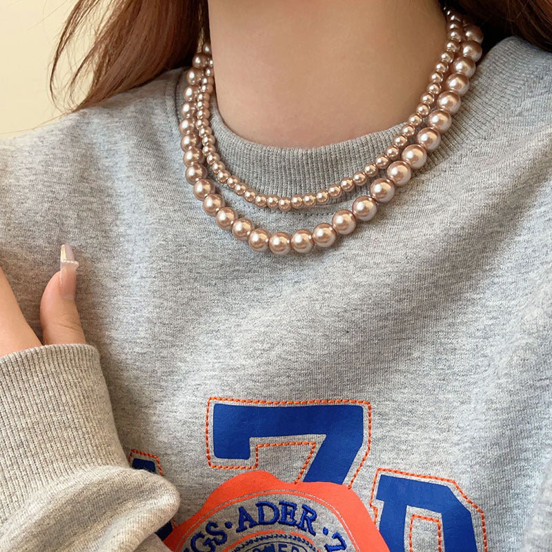 Wholesale Vintage Pearl Necklace Light Luxury Necklaces Sweater Chain ACC-NE-Miaosi014