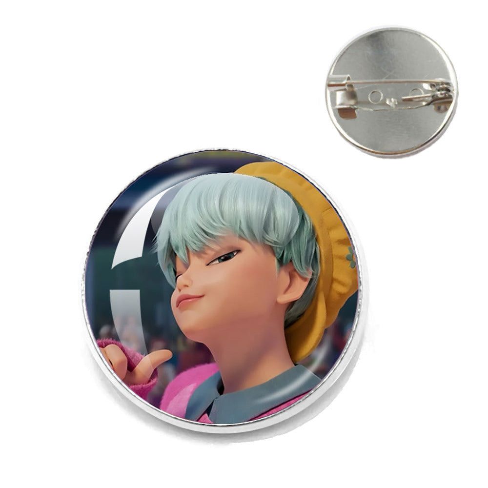 Wholesale  Kpop Time Gemstone Brooch  ACCVIP