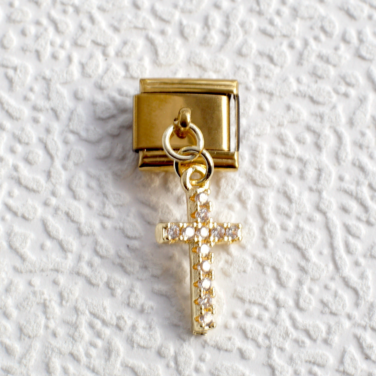 Wholesale 5pcs Italian Charm Bracelet 9mm DIY Splicing Gold Series Pendant Stainless Steel Composable Bracelet