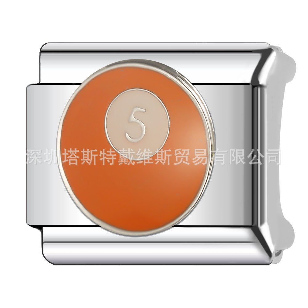 Wholesale 9mm Italian Charm Starter Bracelets DIY square Single Section Creative Stainless Steel Composable Bracelet