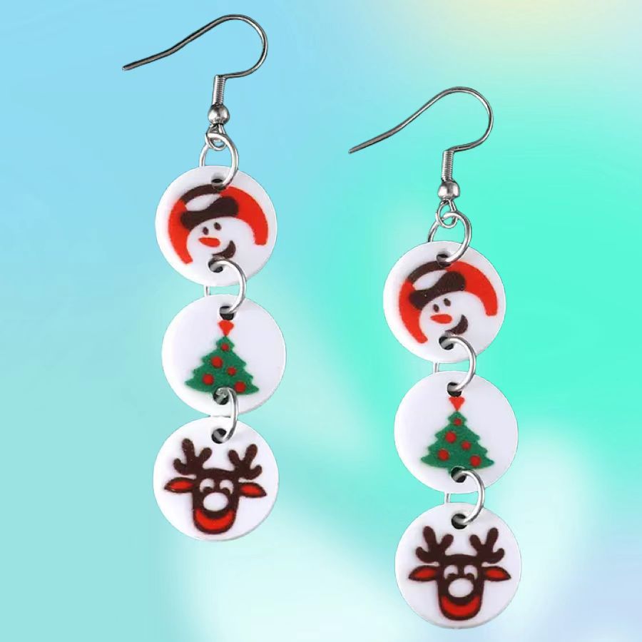 Wholesale Halloween Pumpkin Ghost Cat Acrylic Earrings ACC-ES-AnDao037