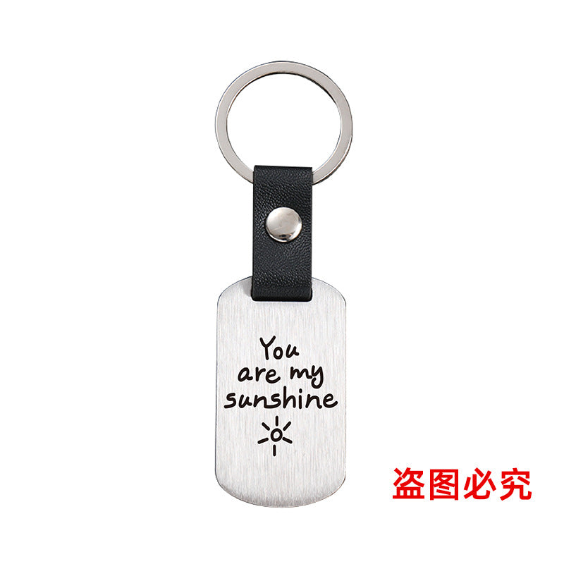 Wholesale Valentine's Day Metal Leather Keychains ACC-KC-GangGu026