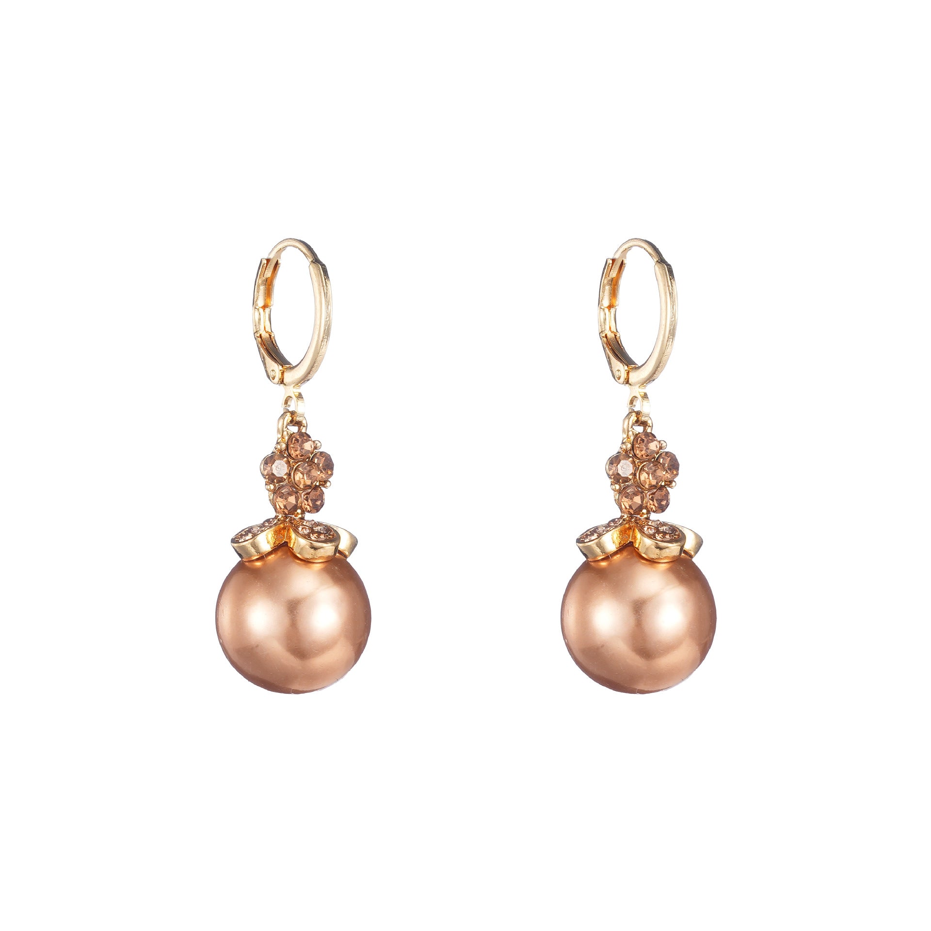 Wholesale Trendy Geometric Ball Earrings Alloy Plated Shiny Fashion Jewelry Accessory For Gift Resale
