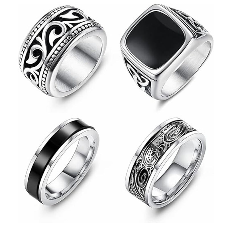 Wholesale  titanium steel men's  ring